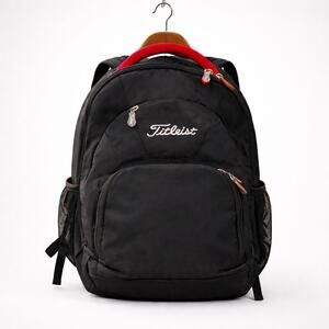 Titleist Player Black Red Commuter Golf Travel Laptop Sleeve Large Backpack Bag